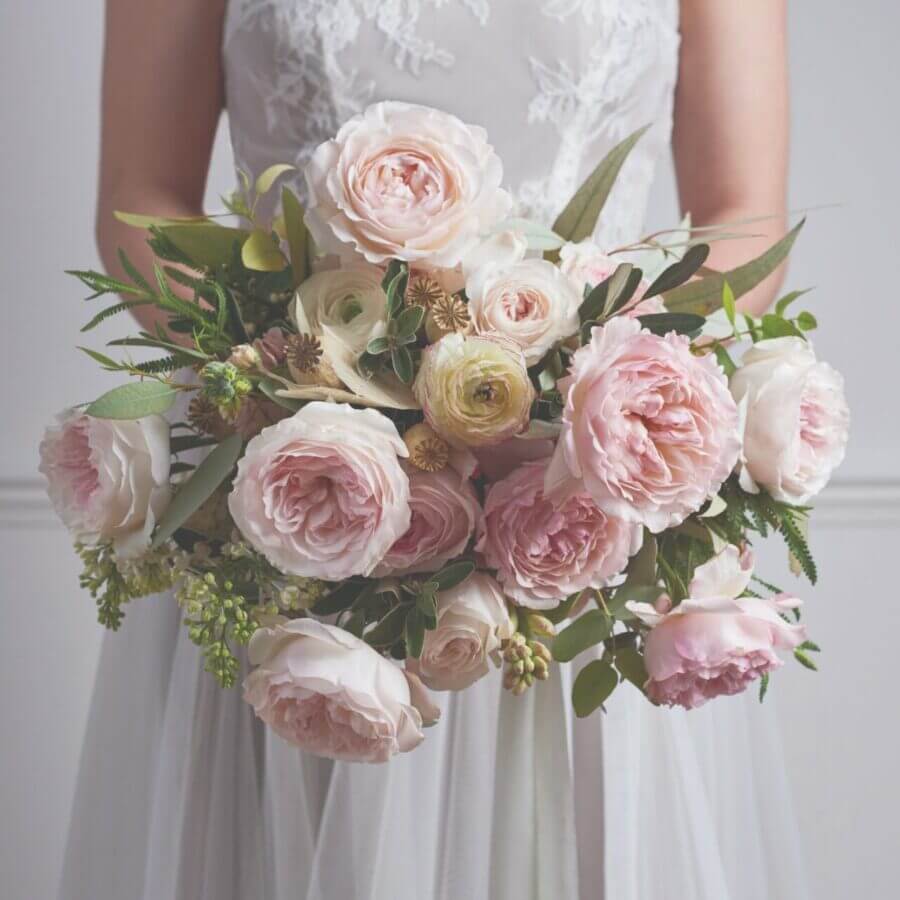 Keira Rose David Austin Wedding Bouquet