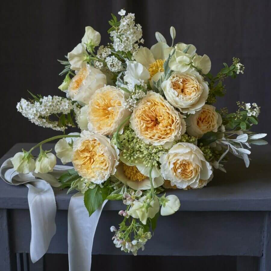 Beatrice David Austin Wedding Rose bouquet