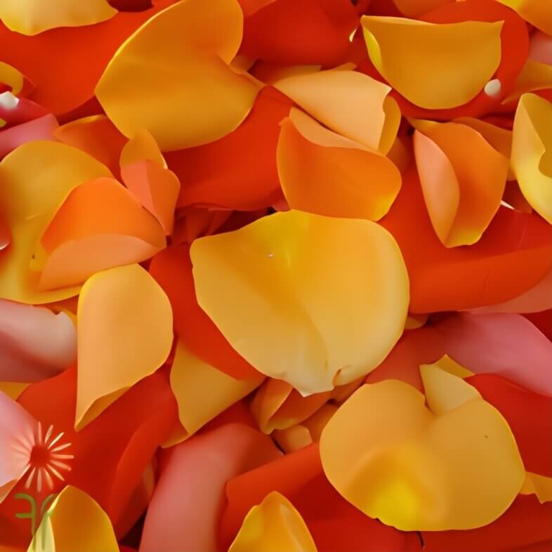 Orange Rose Petals