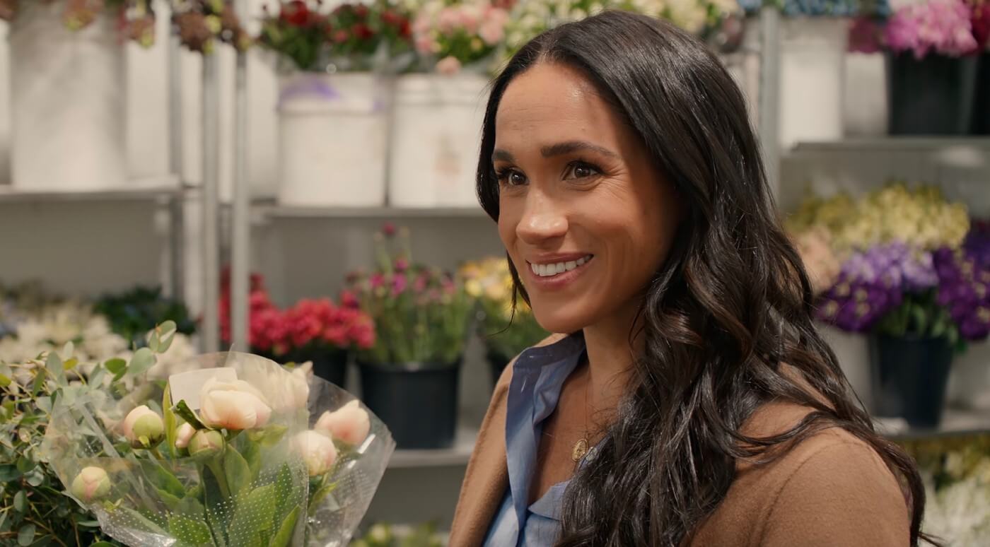 Meghan inside the florabundance flower cooler