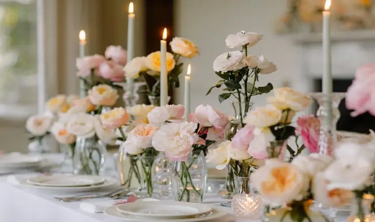 david austin wedding roses bulk garden roses in soft blush and peach tones for wedding arrangements