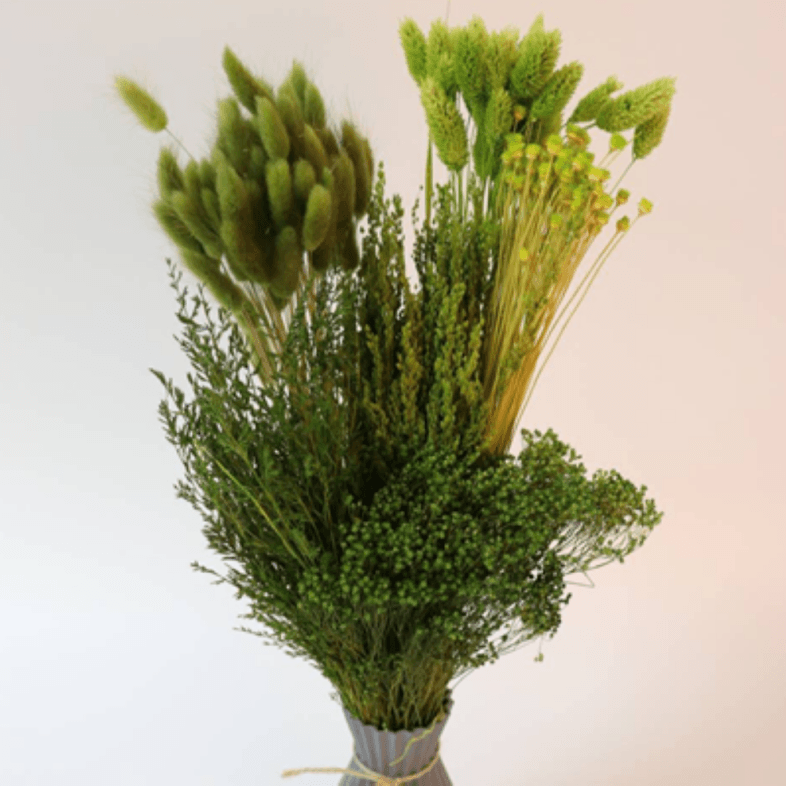 Dried Tonal Bouquet Green