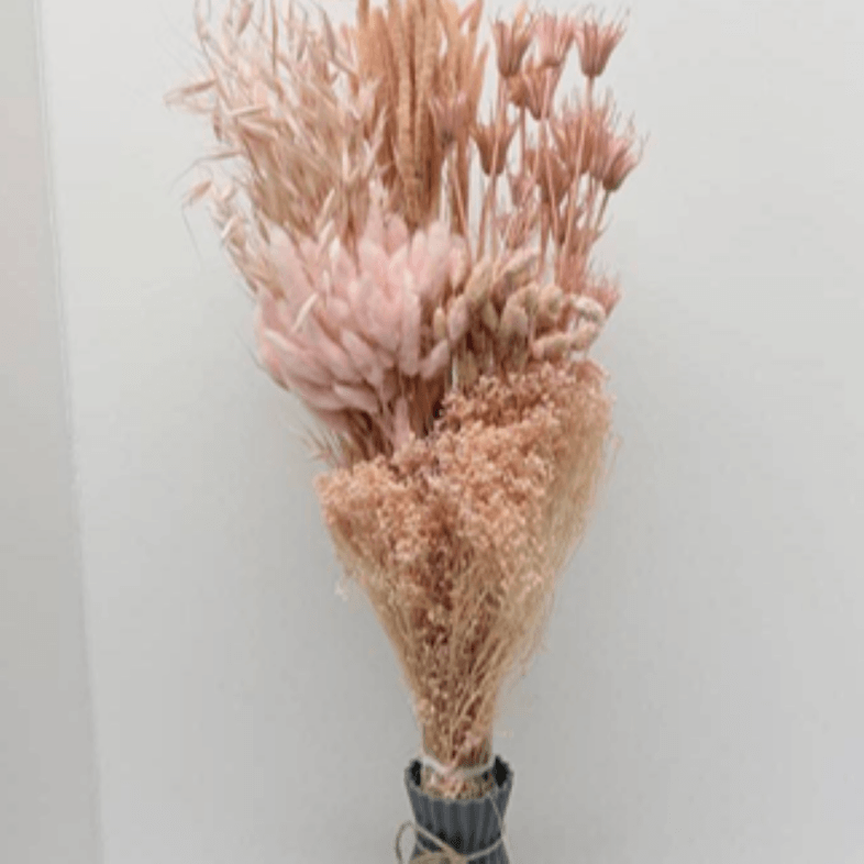 Dried Tonal Bouquet Light Pink