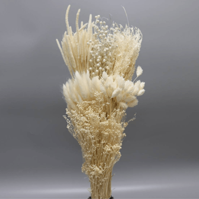 Dried Tonal Bouquet Wedding White