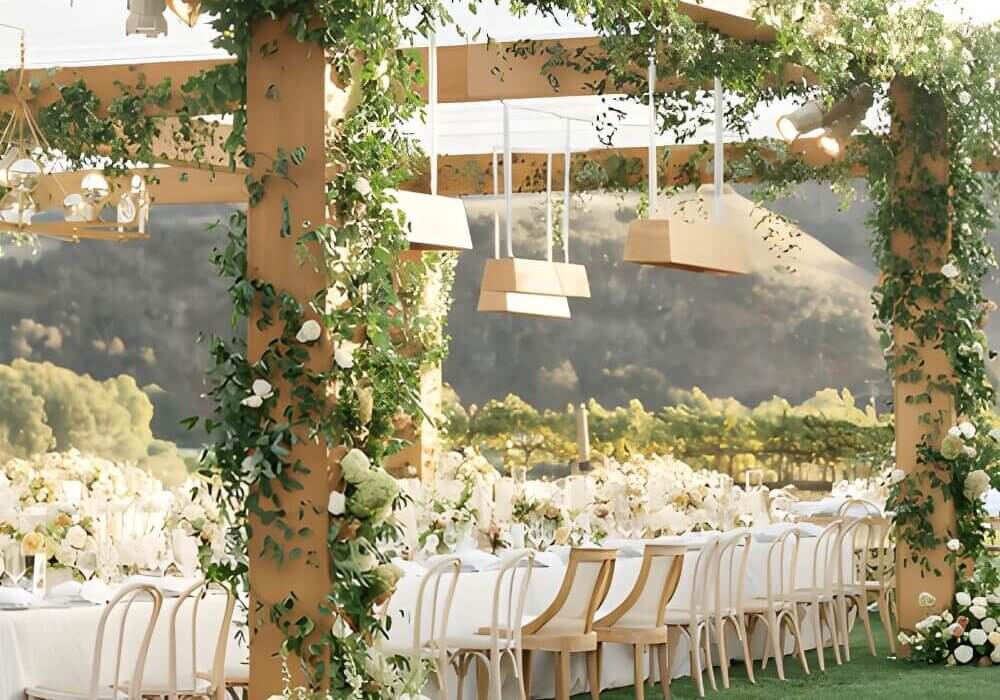 Wedding Floral installation designed and created by Toast Santa Barbara